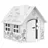 foldzilla Spielhaus XXL 1,2 x 1,15 x 1,13 m aus Pappe Pappspielhaus Karton Haus - Spielhaus Gartenhaus zum Ausmalen