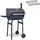 vidaXL Holzkohlegrill 75 x 48 x 120 cm Silber/Schwarz