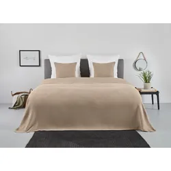 Tagesdecke ANDAS "Greta", beige, B:230cm L:250cm, Baumwolle, Tagesdecken, in Waffelpiqué Optik, viele Farben erhältlich, Decke ab 150x250 cm