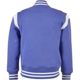 URBAN CLASSICS Inset College Jacke Purple Day / White 110-116 cm