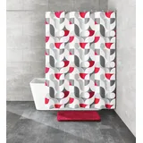 KLEINE WOLKE Duschvorhang Tess 180 x 200 cm grau