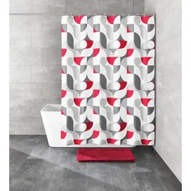 KLEINE WOLKE Duschvorhang Tess 180 x 200 cm grau