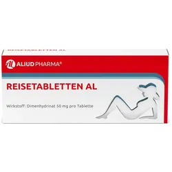 Reisetabletten AL bei Schwindel, Übelkeit und Erbrechen