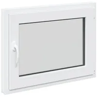 vidaXL Kellerfenster RISOR 80 x 50 cm weiß