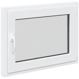 vidaXL Kellerfenster RISOR 80 x 50 cm weiß
