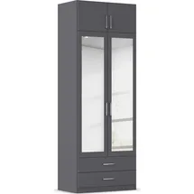 Rauch Wäscheschrank GAMMA 91 x 248 x 54 cm Grau
