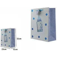 Trade Shop Traesio - Trade Shop - set mit 3 geschenktüten 26X32X12CM fantasy flasche männlich weiblich geburt 65913 -