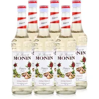 Monin Sirup Pistazie 700ml - Cocktails Milchshakes Kaffeesirup (6er Pack)