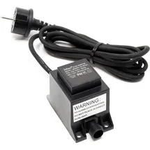 Wiltec SunSun Netzteil JBA48V-12-1670U 12 V 1670 mA, 2-poliger Netzadapter mit Niedervolt-Stecksystem, Transformator IP68 für Teichbeleuchtung und Garten