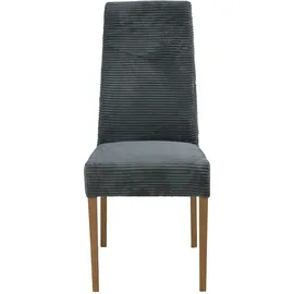 Standard Furniture Polsterstuhl NANCY Cord dunkelgrau/braun
