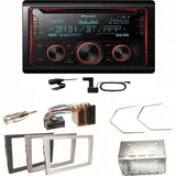 Pioneer FH-S820DAB DAB+ Bluetooth Einbauset für Opel Vectra C Signum Corsa Combo
