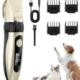 Hundeschermaschine Profi leise 4 Führungen Haustierhaar Schermaschine Elektrisch
