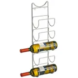 Zeller Weinregal 15 x 10,5 x 61 cm Silber