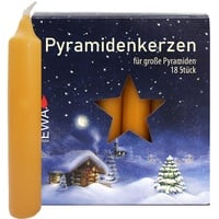 Jeka Kerzen PK 18/100 Pyramidenkerzen groß Natur Größe ca.