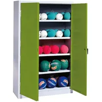 C+P Ballschrank mit Vollblech-Flügeltüren (Typ 3), HxBxT 195x150x50 cm,