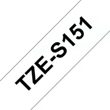 Brother TZE-S151 24mm schwarz auf transparent