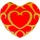 TOMY The Legend of Zelda Mocchi-Mocchi Plüschfigur Heart Container 37 cm - Rot