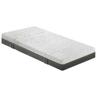Komfortschaummatratze DIAMOND DEGREE MEDIUM, 90 x 200 cm, 7-Zonen, Dunlopillo, 25 cm hoch, Atmungsaktiv, Wärmeregulierend grau|weiß