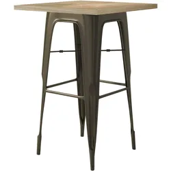 Tolix Tisch | Rost | B:T:H 70 x 70 x 106 cm | Industrie Tisch, Retrotisch, Industrial Tisch