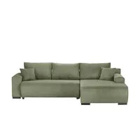 smart Ecksofa mit Schlaffunktion Nelly , grün , Maße (cm): B: 270 H: 85 T: 185.0