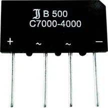TRU Components TC-B80C7000A Brückengleichrichter SIL-4 160V 7A Einphasig