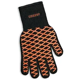 cozze Pizzahandschuh Universalgröße Baumwolle/Silikon schwarz/orange