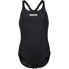 Arena Mädchen Girl's Team Swimsuit Swim Pro Solid Badeanzüge, Black-white, 128