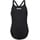 Arena Mädchen Girl's Team Swimsuit Swim Pro Solid Badeanzüge, Black-white, 128