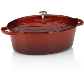 Kela Calido Bräter 33 x 26 cm oval rot