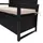 Mendler HWC-F39 2er Sitzbank 120 x 60 x 85 cm Beige