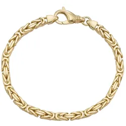 Armband »Schmuck Geschenk Silber 925 Armschmuck Armband Königskette«, Made in Germany, 42005307-21 gelbgoldfarben