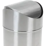 Mojawo Edelstahl Abfalleimer 1 l Silber