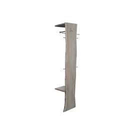 Massivmoebel24 Akazie Garderobenschrank 36x40x200 grau