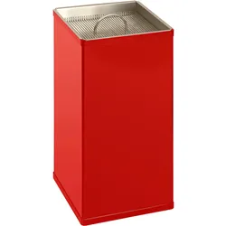 Standascher Viereckig Rot – Standaschenbecher, Aluminium, Sieb & Metallinneneimer