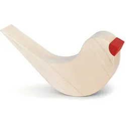 Side by Side – Türstopper Sweety (Ahornholz Vogel mit rotem Schnabel)