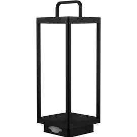 REV Ritter Laterne Aluminium H:51 cm 200 lm inkl. Akku schwarz