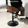 Homcom Barhocker mit Fußstütze drehbare Barstühle Barstuhl höhenverstellbar Drehstühle Küchenstühle Kunstleder Holz Schwarz+Kaffee 48 x 49,5 x 76-96 cm