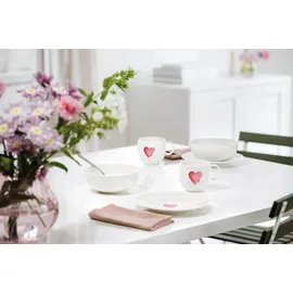 Villeroy & Boch Müslischale Weiß-Rot 16,9 cm