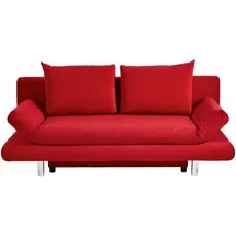 GUTMANN FACTORY Schlafsofa Polyester 2-Sitzer Rot