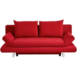 GUTMANN FACTORY Schlafsofa Polyester 2-Sitzer Rot