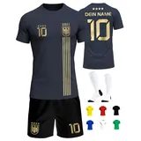Deutschland Trikot Kinder Herren Damen WM 2026 Fussball Geschenke Jungen Coole Sachen für Jungs Fußball Trainingsanzug Tshirt EM Shirt geschenk junge 10 jahre Fußballtrikot Mädchen Set IIIII20Fo7IIIII - 134