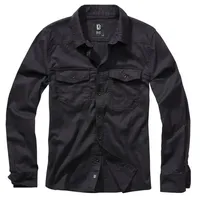 Brandit Textil Flannel Langarmhemd Black 3XL