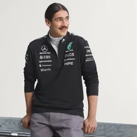 adidas PERFORMANCE Funktionsshirt Mercedes-AMG Petronas Formula 1 Team Engineers Quarter Zip Sweatshirt, Black, XS