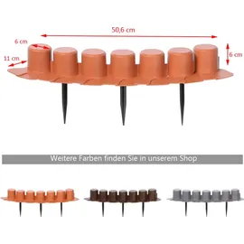 DEUBA DEUBA® Rasenkante Beeteinfassung 4,05m terrakotta