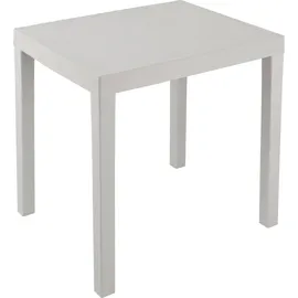 Dmora Gartenmöbel-Set Ortisei, Weiß 2-Sitzer, 1 Tisch - Weiß