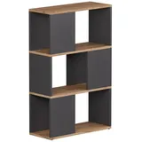 Vicco Raumteiler Eneos 60 x 94 x 24 cm Anthrazit/Goldkraft Eiche