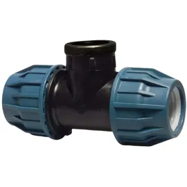 Jason 25 x 3/4 PE PP Fitting Klemm Verbinder Verschraubung Rohr T-Stück Mit IG D..."