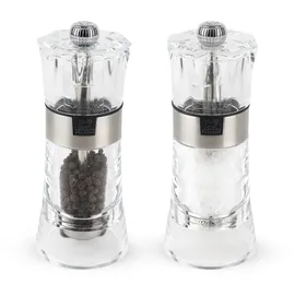 Peugeot OSLO Duo Salzmühle 14 cm Silber unbefüllt