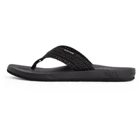 Tommy Hilfiger Herren Flip Flops Molded Web Beach Geflochtener Riemen, Schwarz (Black), 41