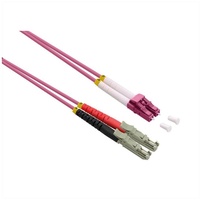Roline LWL-Kabel duplex 50/125μm OM4, LSH/LC, LSOH, violett, 5